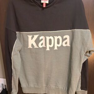 Kappa Men's Black and Gray Crewneck Sweater